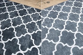 Protišmykový behúň LOTUS CLOVER 60924 čierny