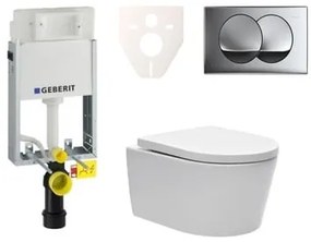 Cenovo zvýhodnený závesný WC set Geberit na zamurovanie + WC SAT Brevis SIKOGE1W71