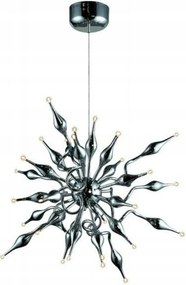 AZzardo Pipes závesné svietidlo 30x G4 20W bez zdroja 12V 80cm IP20, chrómov