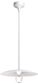 Biele závesné svietidlo SULION Poppins, výška 150 cm