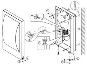 Eglo 33569 - LED Vonkajšie nástenné svietidlo VERRES-C LED/9W/230V IP44