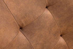 Stolička konzolová Oxford cognac iron