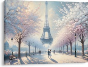 Obraz - Maľba z Paríža (70x50 cm)