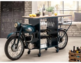 furniture-nabytek.cz - Barový stôl Triumph Bike, lakovaný kov, viacfarebný – 218×56×102 cm