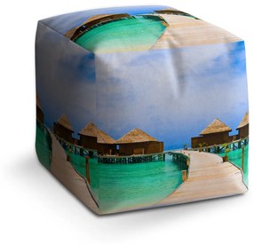 Sablio Taburet Bungalovy na mori: 40x40x40 cm