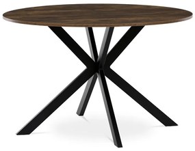 Autronic BONTEC Okrúhly jedálenský stôl 120x120cm, mdf, divoký dub, HT-F4120 OAK Farba: Hnedá
