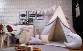 Detský kôš na hračky SOFT - BÉŽOVÝ