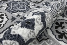 Protišmykový behúň Patchwork - sivý