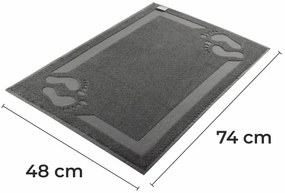 Kúpeľňová predložka Granit sivá EMI