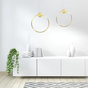 Toolight Toolight, LED stropné svietidlo 50cm 23W 4000K APP1399-CP, zlatá lesklá, OSW-00957