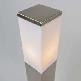 Vonkajšia lampa oceľ 80 cm IP44 - Malios so zemným hrotom a káblovou objímkou