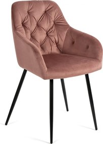 Noela Jedálenský set GYRUS 120 hnedý + 4x stolička SIENA ružová