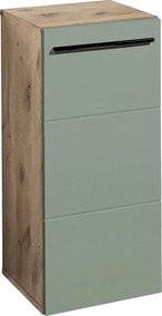 XXXLutz SPODNÁ SKRINKA, zelená, farba duba, 34/72/31 cm Xora - Kúpeľňové skrinky - 001279019209