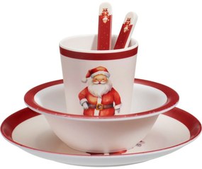 5-dielna detská jedálenská súprava z melamínu Santa