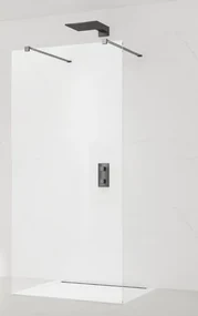 Sprchová zástena Walk-in 80 cm SAT vo farbe profilu Gun metal SATBWI80ZAVGM