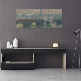 Obraz - Claude Monet, Waterloo Bridge, Gray Day, reprodukcia (120x50 cm)