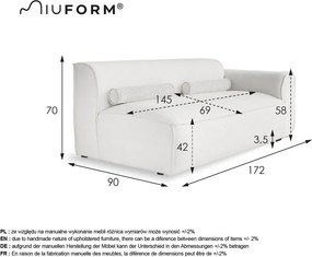 Béžový modul pohovky (pravý roh) Flex Felix – Miuform