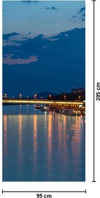 Fototapeta na dvere - Bratislava s hradom (95x205cm)