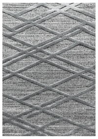 Ayyildiz, Kusový koberec Pisa 4706 Grey, 80x250, šedá, obývacia izba