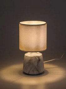 Rabalux 74067 stolná lampa Nalisa, valcovitá, biela