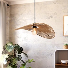 Eglo 31991 - Závesné svietidlo SIRUELA 1xE27/42W/230V 56 cm hnedá/čierna