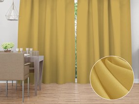 Biante Dekoračný záves Rongo RG-098 Horčicový 140x200 cm