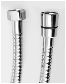 Sprchová hadica z nehrdzavejúcej ocele v lesklo striebornej farbe Powerflex – Sapho