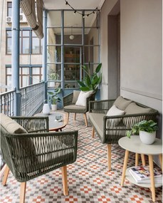 Súprava záhradného nábytku z akáciového dreva Kave Home Inti