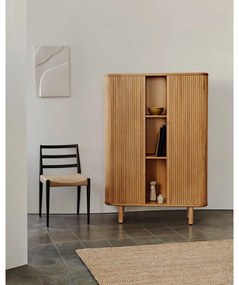 Skrinka v dekore jaseňa s posuvnými dverami v prírodnej farbe 110x160x40 cm Mailen – Kave Home