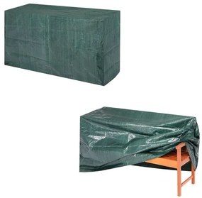 Ochranná krycia plachta pre záhradné lavice zelená 135x66x88/70cm