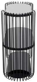 Wire konzolový stolík čierny 81x78 cm