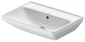DURAVIT D-Neo závesné umývadlo bez otvoru, s prepadom, 600 x 440 mm, biela, 2366600060