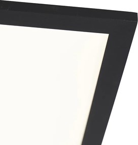 Moderné stropné svietidlo čierne 120 cm vrátane LED s tlmením do tepla - Liv