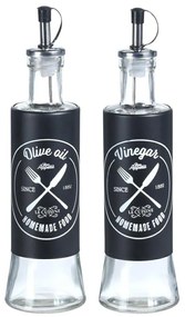 Excellent Houseware Sklenená fľaša na olej/ocot Morgan 300 ml sada 2ks