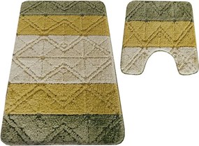Sada kúpeľňových koberčekov Montana GLD-004 zelená