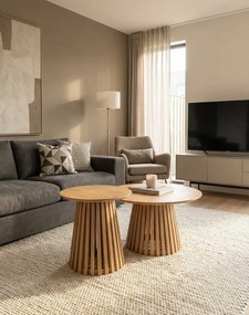 Súprava konferenčných stolíkov Arezzo M, divoký dub (CT3874)