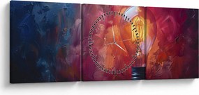 Obraz - Nápad (s hodinami) (90x30 cm)