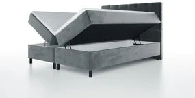 Box spring posteľ Bodie 140x200 cm tyrkysová