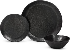Kameninová jedálenská súprava 18 ks pre 6 osôb Dark Moon – Bonami Selection