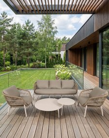 Záhradný set Malta: trojmiestna pohovka, 2 kreslá a 2 stolíky