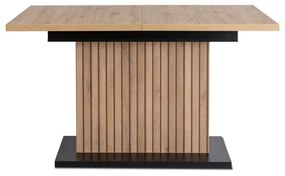 JAKS Rozkladací stôl 130 - 180 cm dub artisan čierny Giant