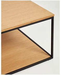 Konferenčný stolík s doskou v dubovom dekore 80x80 cm Yona - Kave Home