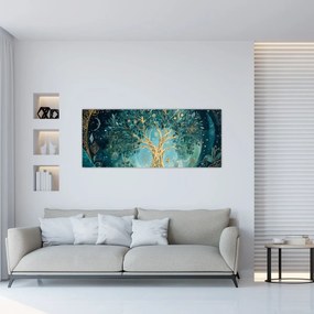 Obraz – Strom života vo vesmíre (120x50 cm)