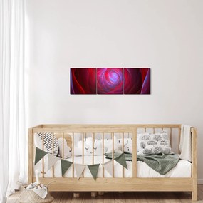 Abstraktný obraz očí (s hodinami) (90x30 cm)