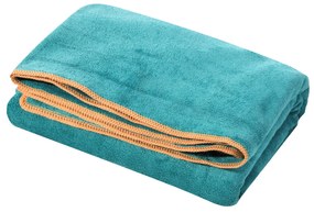 RÝCHLOSCHNÚCA PLÁŽOVÁ OSUŠKA Z MIKROVLÁKNA IGA 80X160 CM TYRKYSOVÁ