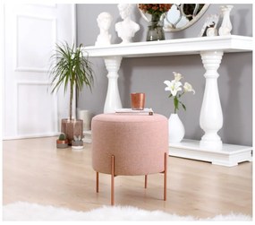 Svetloružový taburet Copper – Artie