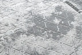 Koberec AKRYL VALS 0W1738 C53 87 Ramka beton, tmavý sivý / svetlý sivý
