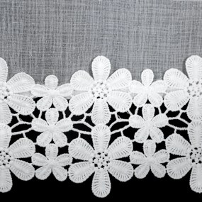 ZÁCLONA NA PÁSKE KAJA 350X155 CM CM BIELA