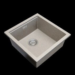 Gamma Decor 4850, 1-komorový granitový drez 480x500x215 mm, béžová, GMA-ZLE000169