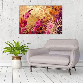 Obraz - Abstraktná maľba kvetov II. (90x60 cm)